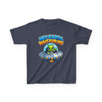 Kidxtr™ Kids Space T-Shirt — 'Hey Earth, Wait For Me!' Alien Spaceship Graphic Tee