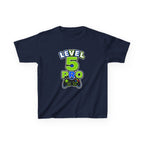 Kids Birthday Gaming T-Shirt — 'Level 5 Pro' Gamer Graphic Tee