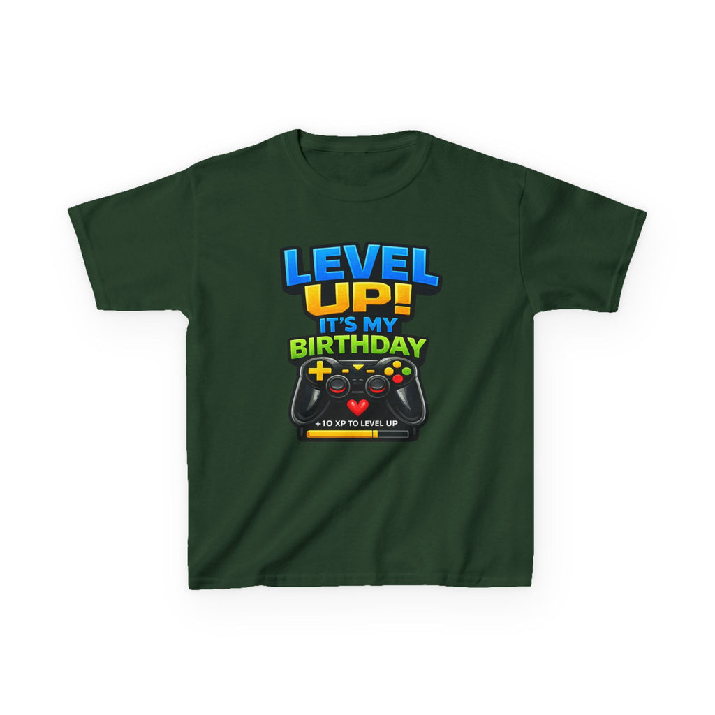 Kids "Level Up! It's My Birthday" Gaming Tee