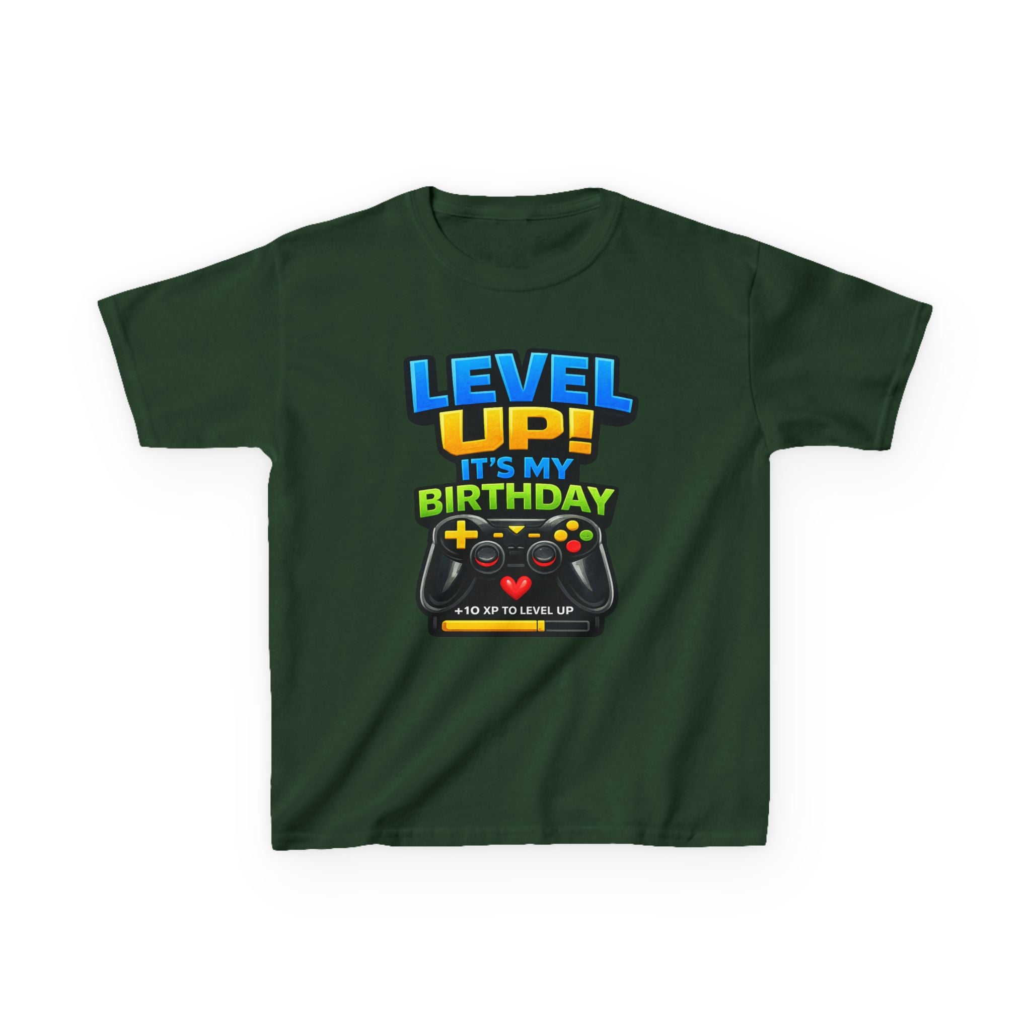 Kids "Level Up! It's My Birthday" Gaming Tee