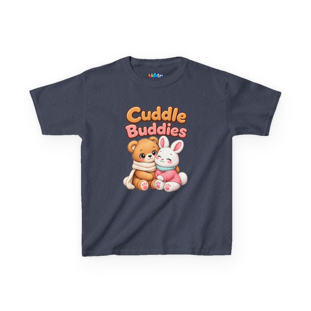 Kidxtr™ Kids Bear & Bunny T-Shirt — 'Cuddle Buddies' Cute Animal Graphic Tee