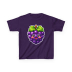 Kids Grape T-Shirt — 'Grape Vibes' Cute Kawaii Happy Grape Cartoon Graphic Tee