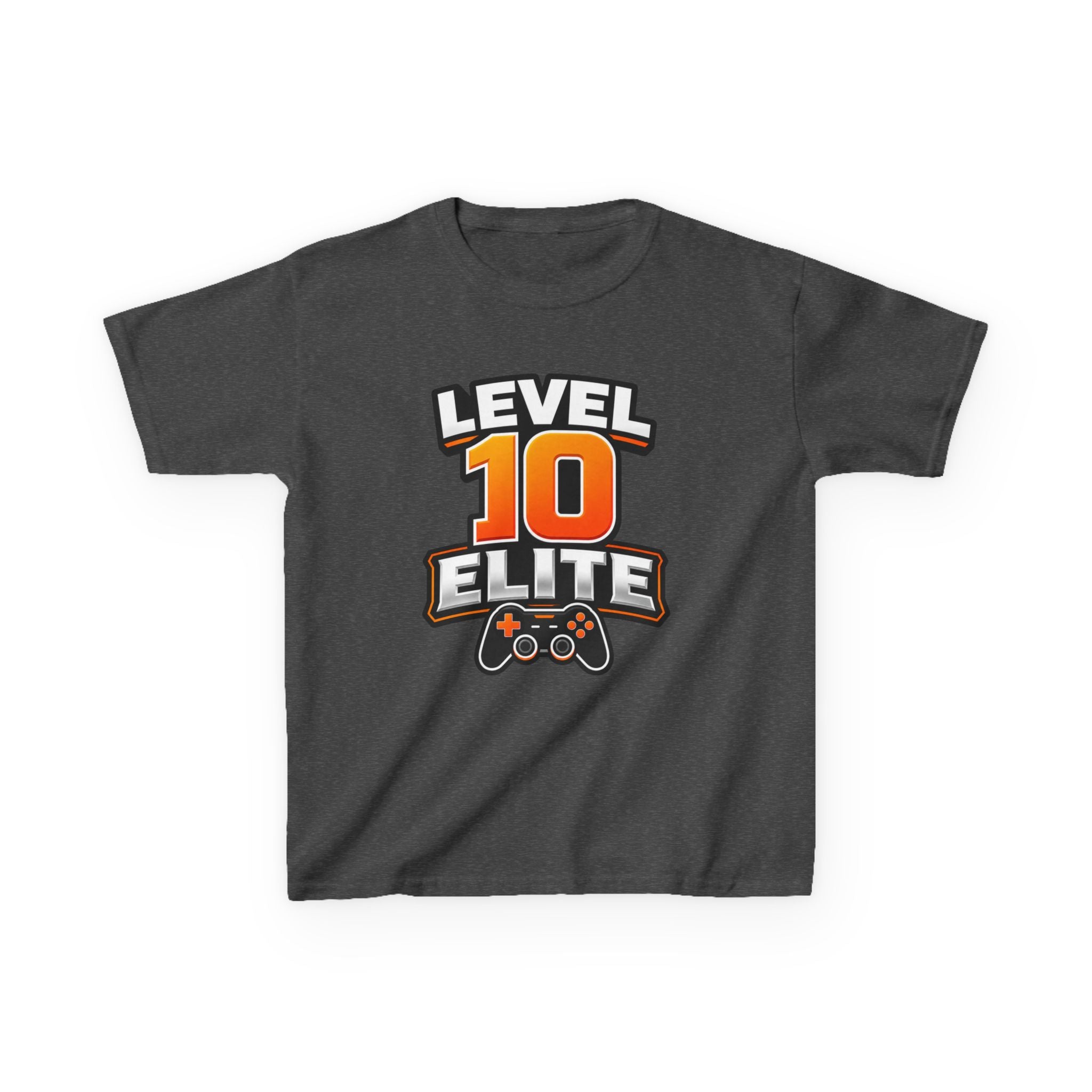Kids Gaming T-Shirt — 'Level 10 Elite' Gamer Graphic Tee