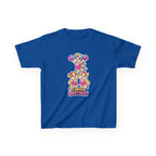 Kids Cheer T-Shirt — 'Cheer Besties' Cute Cheerleader Puppy Graphic Tee