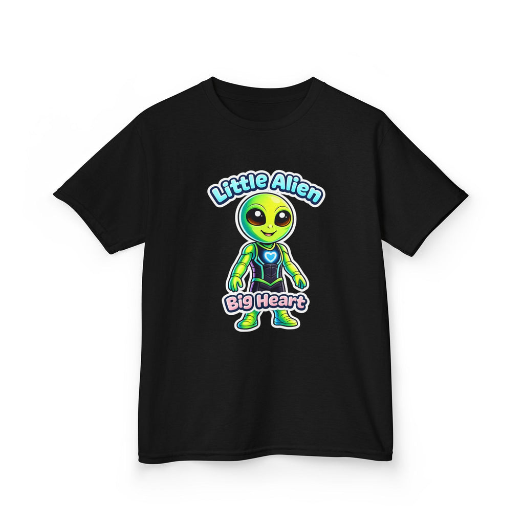 Kids Alien T-Shirt — 'Little Alien, Big Heart' Cute Space Graphic Tee