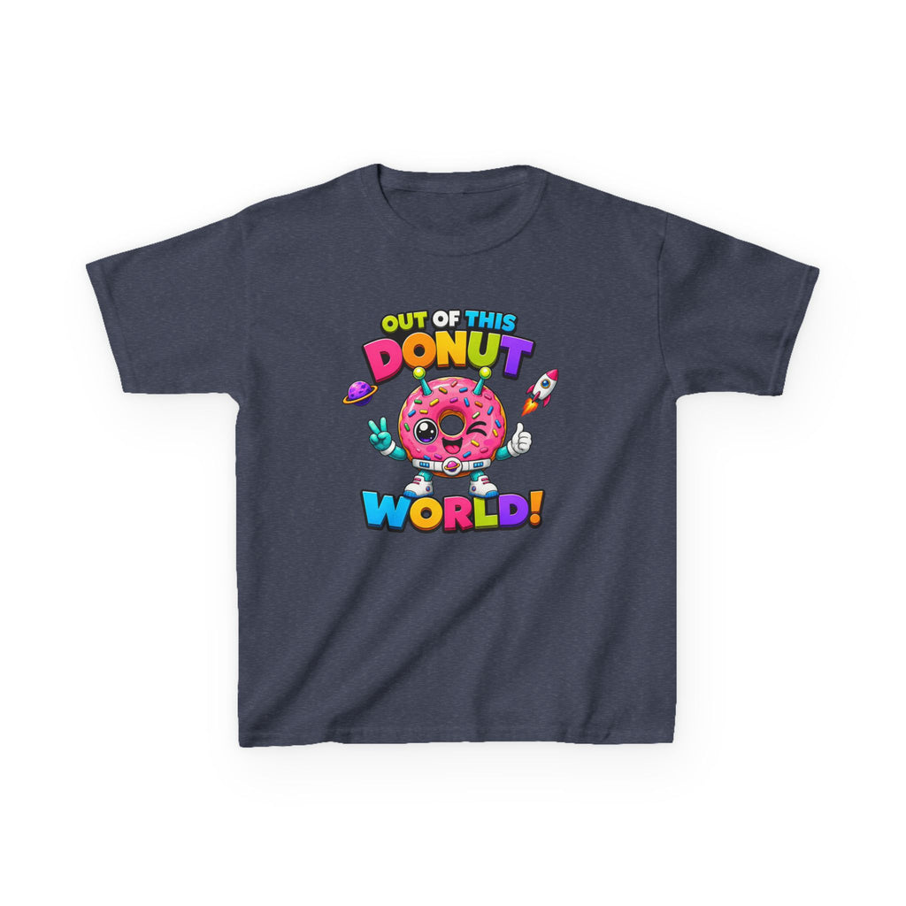 Kids Donut T-Shirt — 'Out of This Donut World!' Cute Space Donut Graphic Tee
