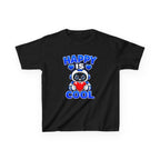 Kids Panda T-Shirt — 'Happy Is Cool' Heart Graphic Tee