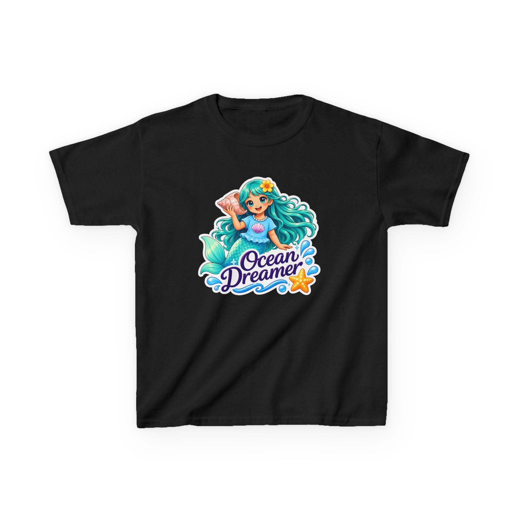 Kids Mermaid T-Shirt — 'Ocean Dreamer' Fantasy Graphic Tee