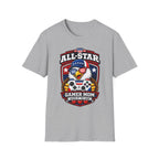 All-Star Gamer Mom T-Shirt — Patriotic Eagle Gaming Graphic Tee