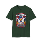 All-Star Gamer Mom T-Shirt — Patriotic Eagle Gaming Graphic Tee