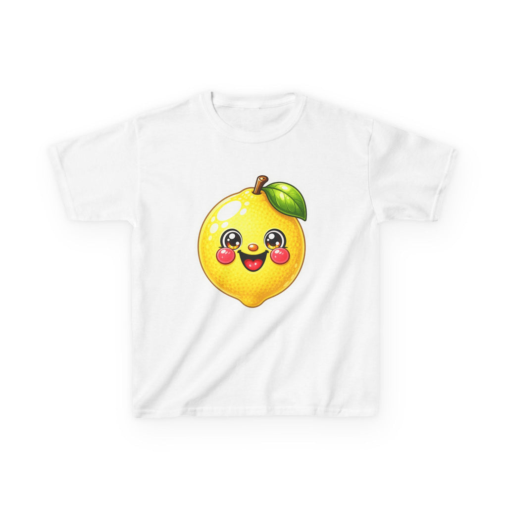 Kids Lemon T-Shirt — 'Stay Zesty' Cute Smiling Lemon Fruit Graphic Tee