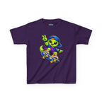 Kidxtr™ Kids Alien T-Shirt — Alien Skateboarding Graphic Tee