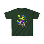 Kids Alien T-Shirt — 'Skate or Alien' Skateboard Graphic Tee