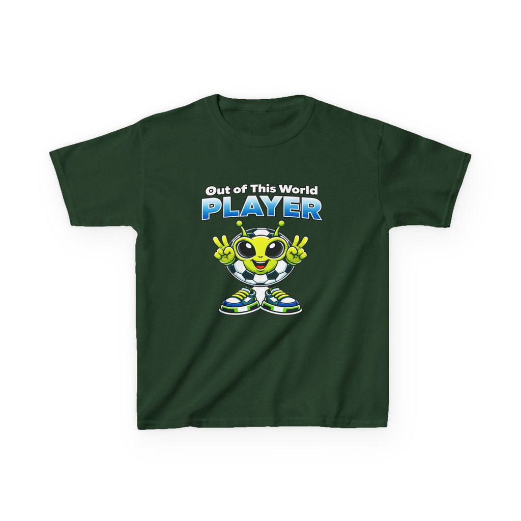 Kids Alien Soccer T-Shirt – Out of This World Graphic Tee
