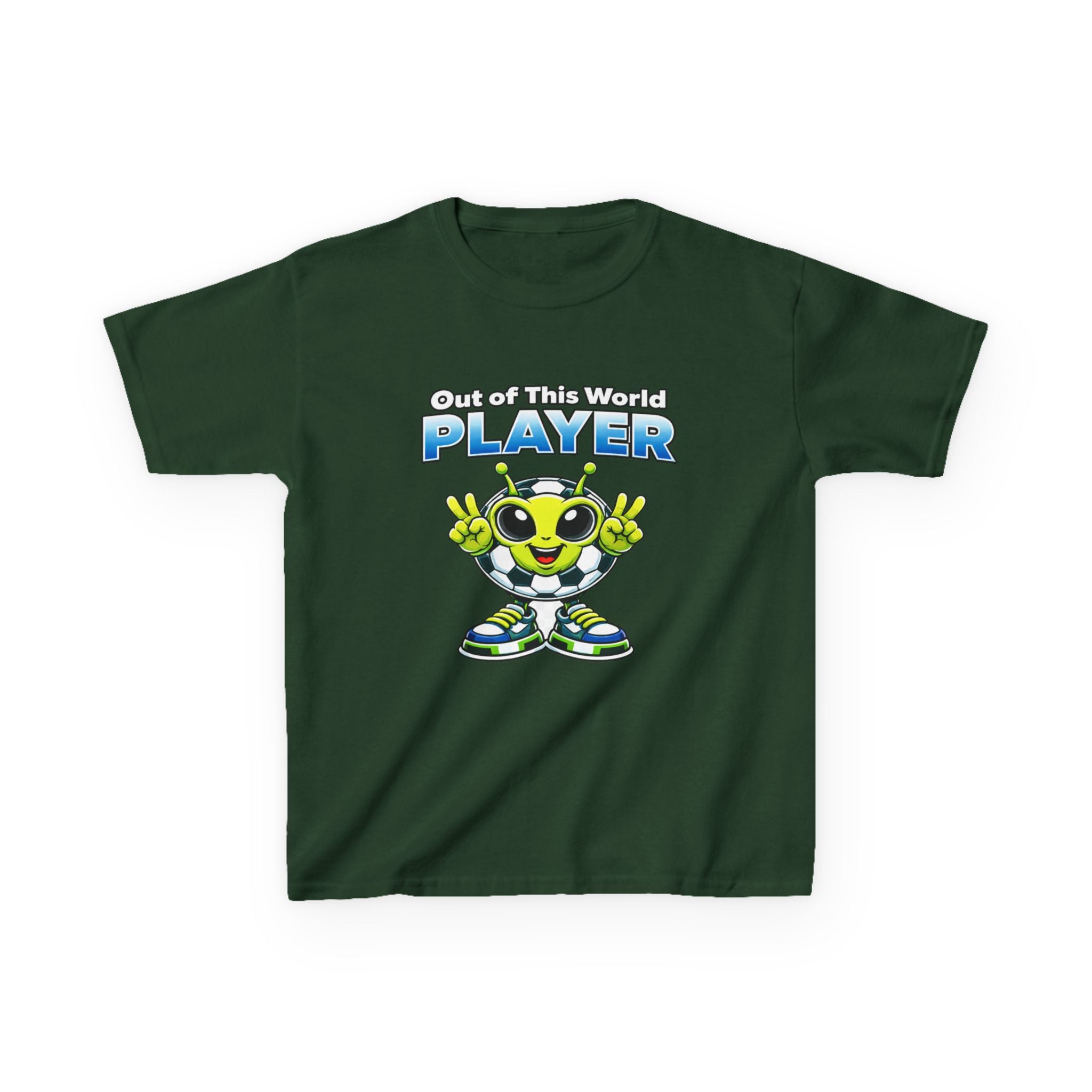 Kids Alien Soccer T-Shirt – Out of This World Graphic Tee
