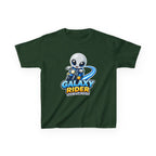 Kids Space T-Shirt — 'Galaxy Rider' Alien Scooter Cosmic Graphic Tee