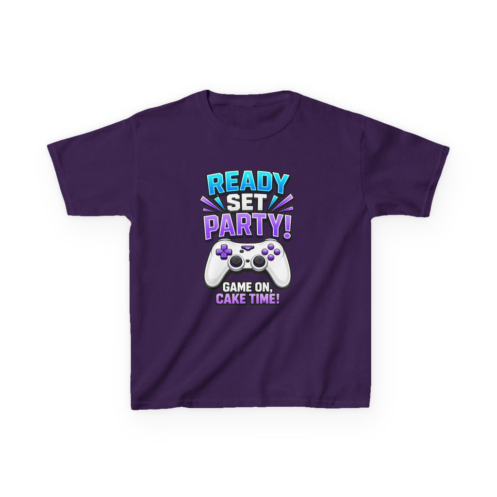 Kids Party T-Shirt — 'Ready, Set, Party!' Gaming Graphic Tee