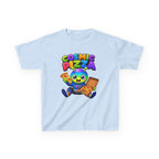 Kids Cosmic Pizza T-Shirt — 'Cosmic Pizza' Cute Alien Eating Pizza Graphic Tee