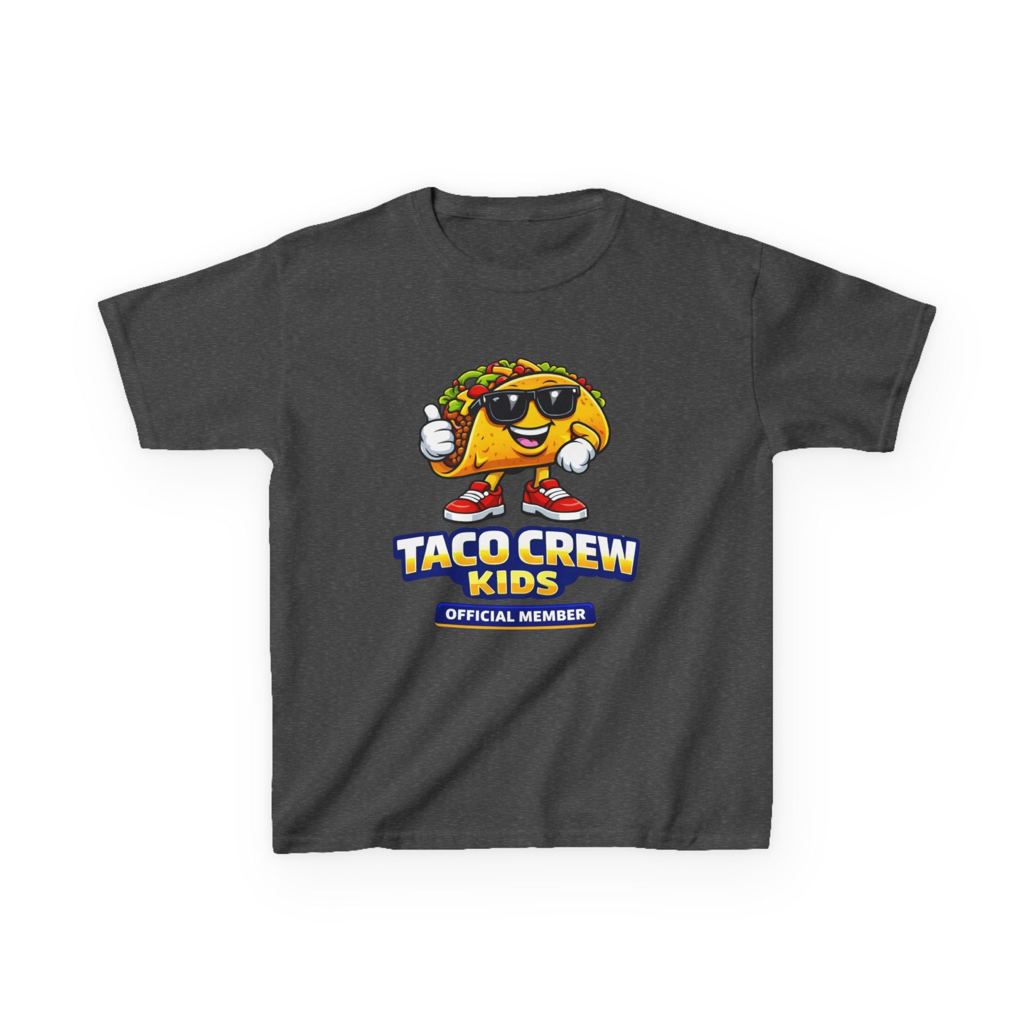 Kids T-Shirt — 'Taco Crew Kids: Official Member' Cute Taco Graphic Tee