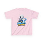 Kids Space T-Shirt — 'Galaxy Rider' Alien Scooter Cosmic Graphic Tee