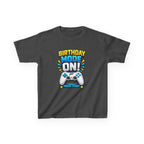 Kids Birthday T-Shirt — 'Birthday Mode On' Gamer Controller Graphic Tee
