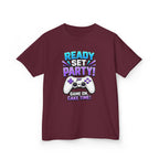 Kids Party T-Shirt — 'Ready, Set, Party!' Gaming Graphic Tee