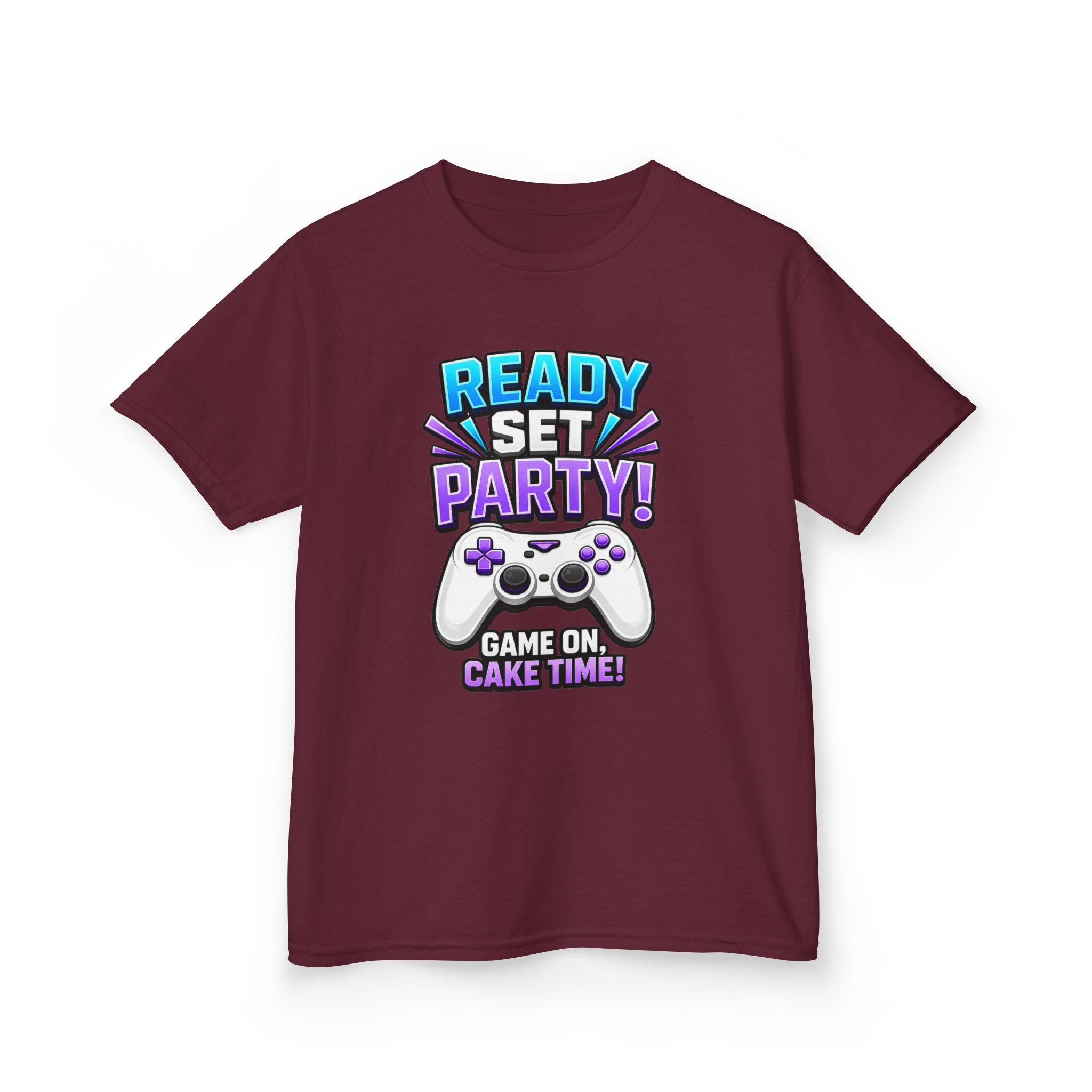 Kids Party T-Shirt — 'Ready, Set, Party!' Gaming Graphic Tee