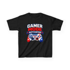 Kids Gamer T-Shirt — "Fireworks Mode Activated" Patriotic Tee