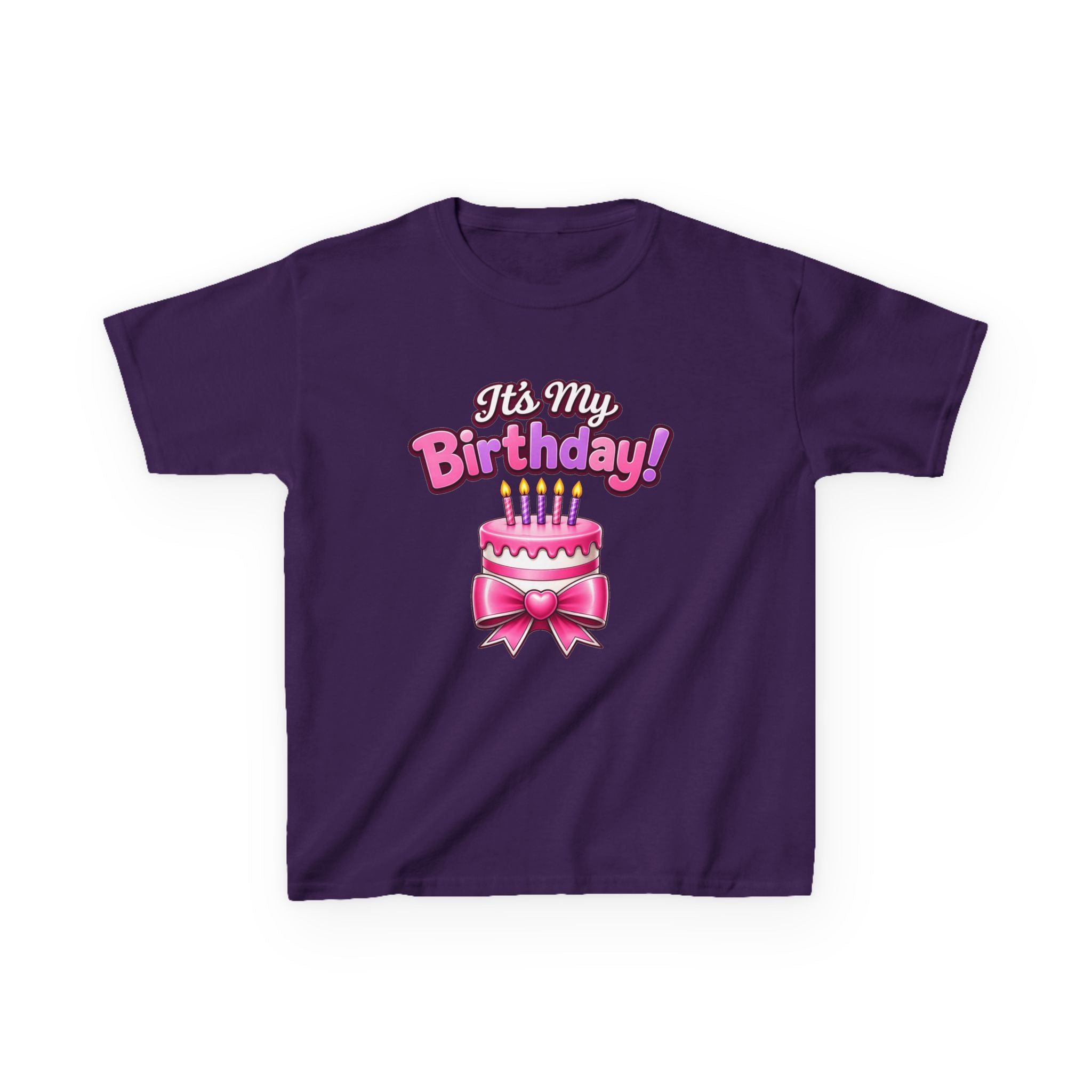 Kidxtr™ Kids Birthday Girl T-Shirt — 'It's My Birthday!' Celebration Graphic Tee