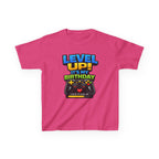 Kids Gaming T-Shirt — 'Level Up! It's My Birthday' Gamer Graphic Tee