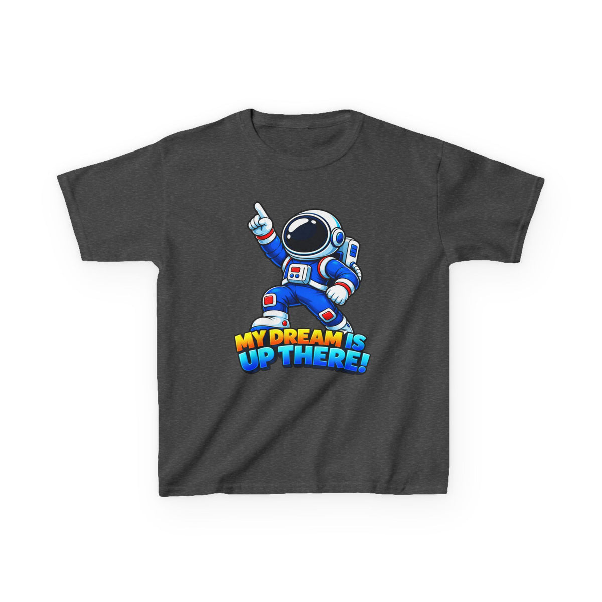 Kidxtr™ Kids Space T-Shirt — 'My Dream Is Up There' Astronaut Graphic Tee