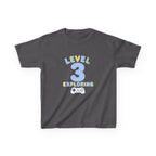 Kids Birthday Gaming T-Shirt — 'Level 3 Exploring' Gamer Graphic Tee