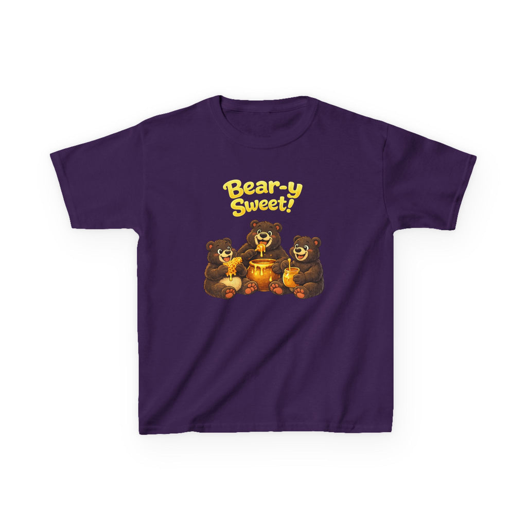 Kids Bear T-Shirt — 'Bear-y Sweet' Honey Bear Graphic Tee