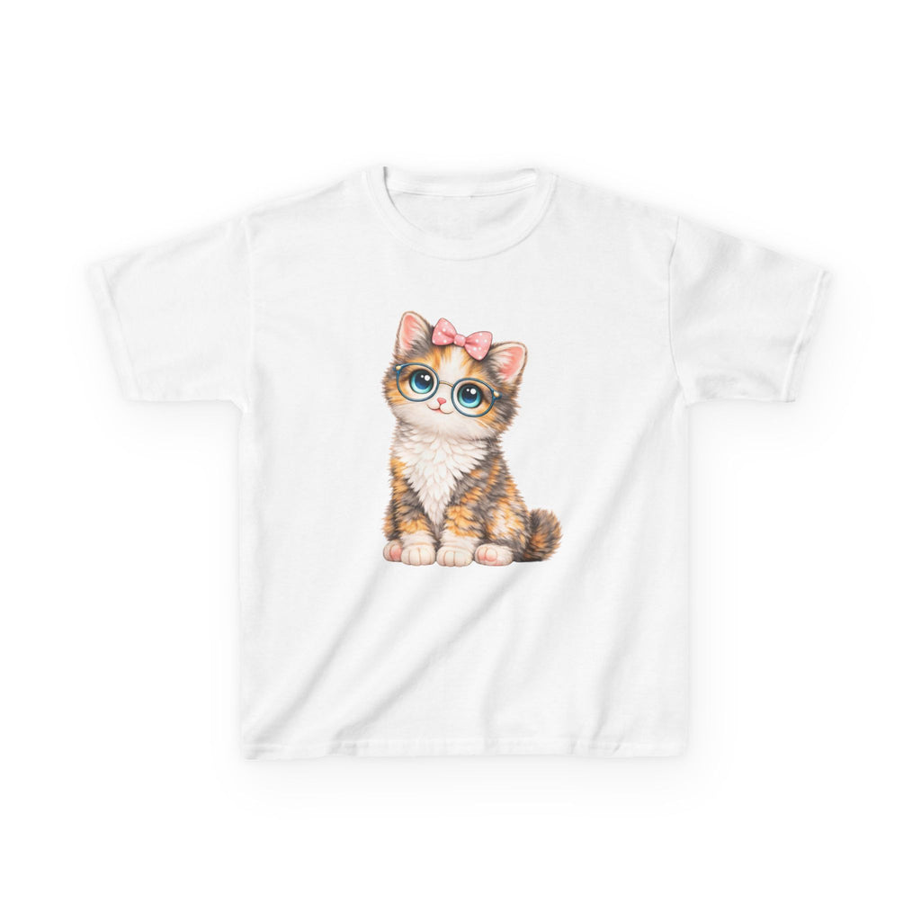 Kids Cat T-Shirt – Big-Eyed Kitten Graphic Tee