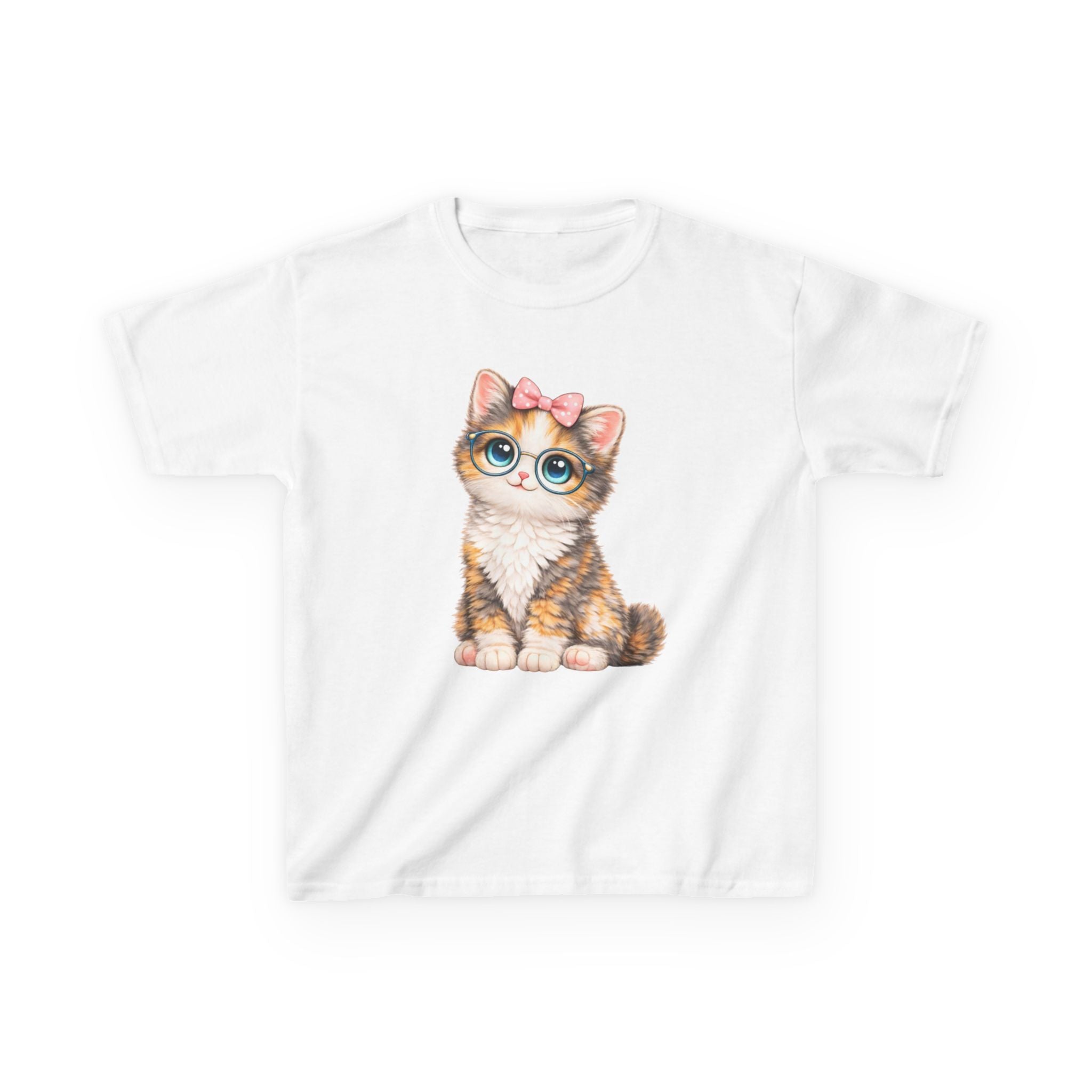 Kids Cat T-Shirt – Big-Eyed Kitten Graphic Tee