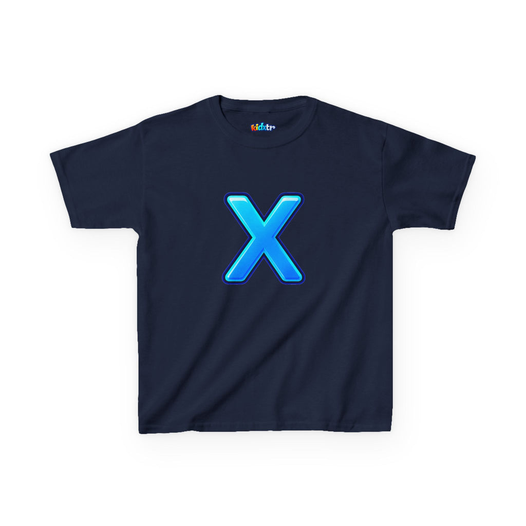 Kidxtr™ Kids Letter X T-Shirt — 'X Marks the Vibe' Bold Graphic Tee