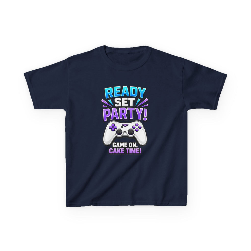Kids Party T-Shirt — 'Ready, Set, Party!' Gaming Graphic Tee