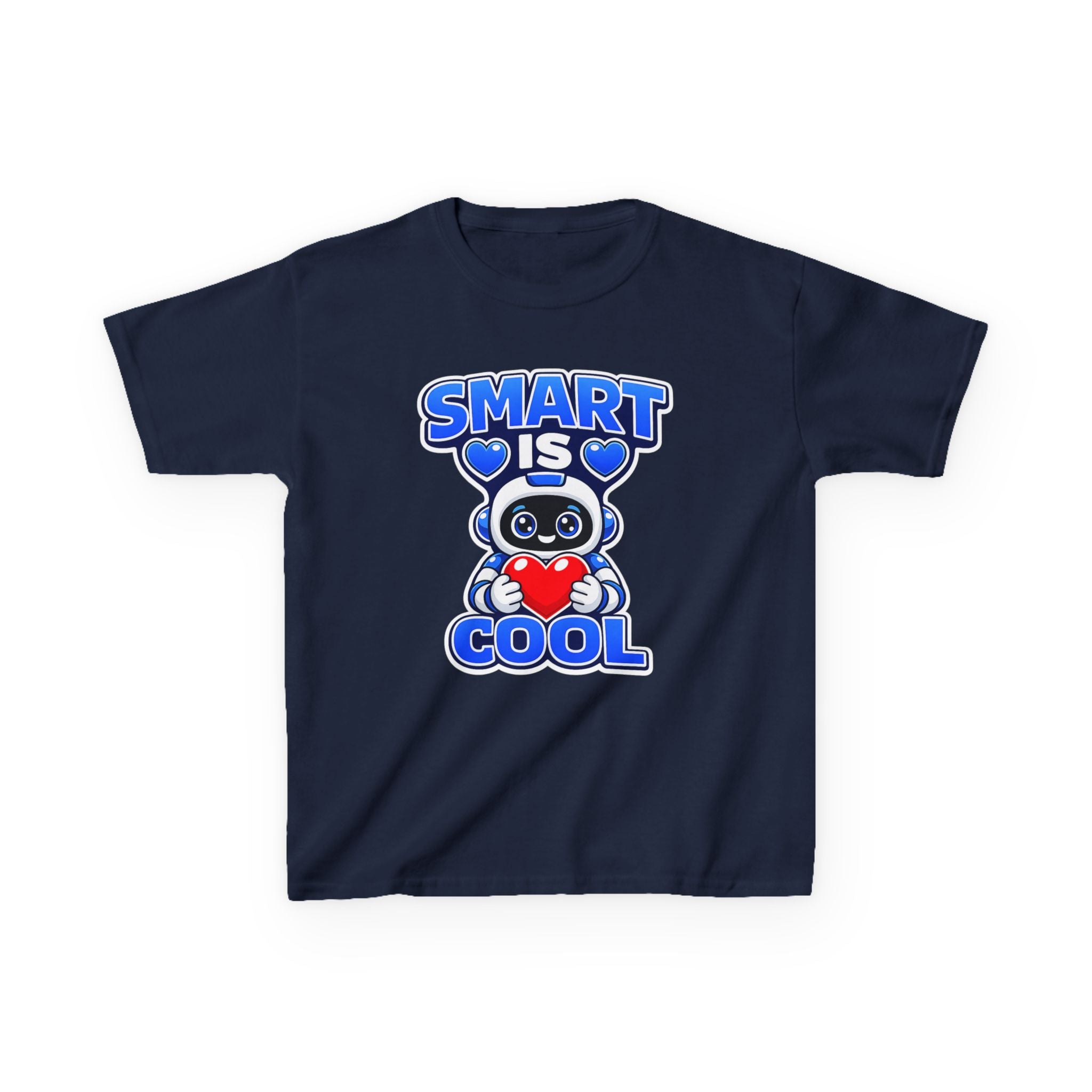 Kids Robot T-Shirt — 'Smart Is Cool' Graphic Tee