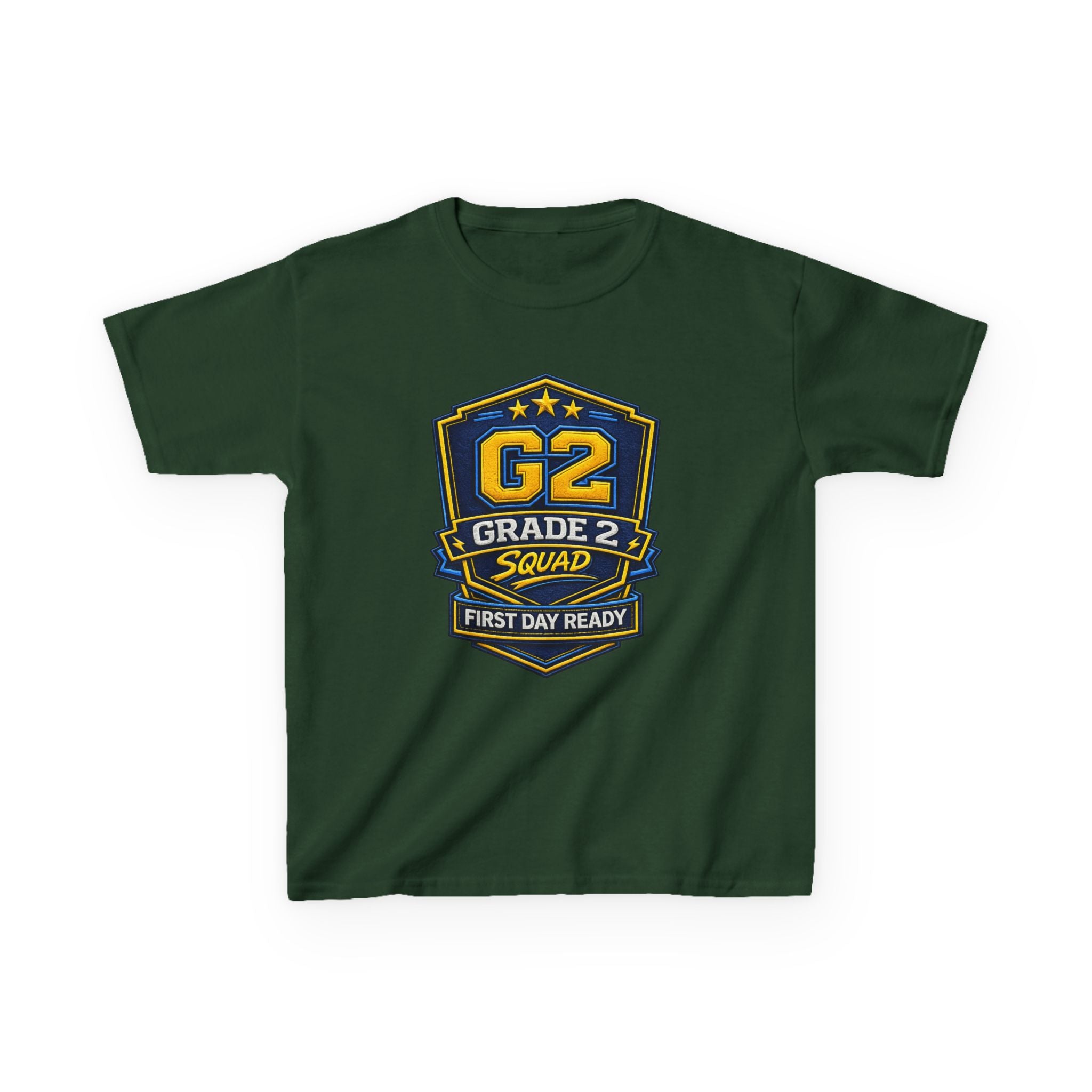 Grade 2 Squad Kids T‑Shirt — "G2 Grade 2 Squad: First Day Ready" Back‑to‑School Tee