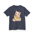Kids Ramen T-Shirt — 'Ramen Lover' Cute Kitten Eating Ramen Graphic Tee