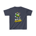 Kids Skateboarding Cat T-Shirt — 'Roll into Class!' Back-to-School Graphic Tee