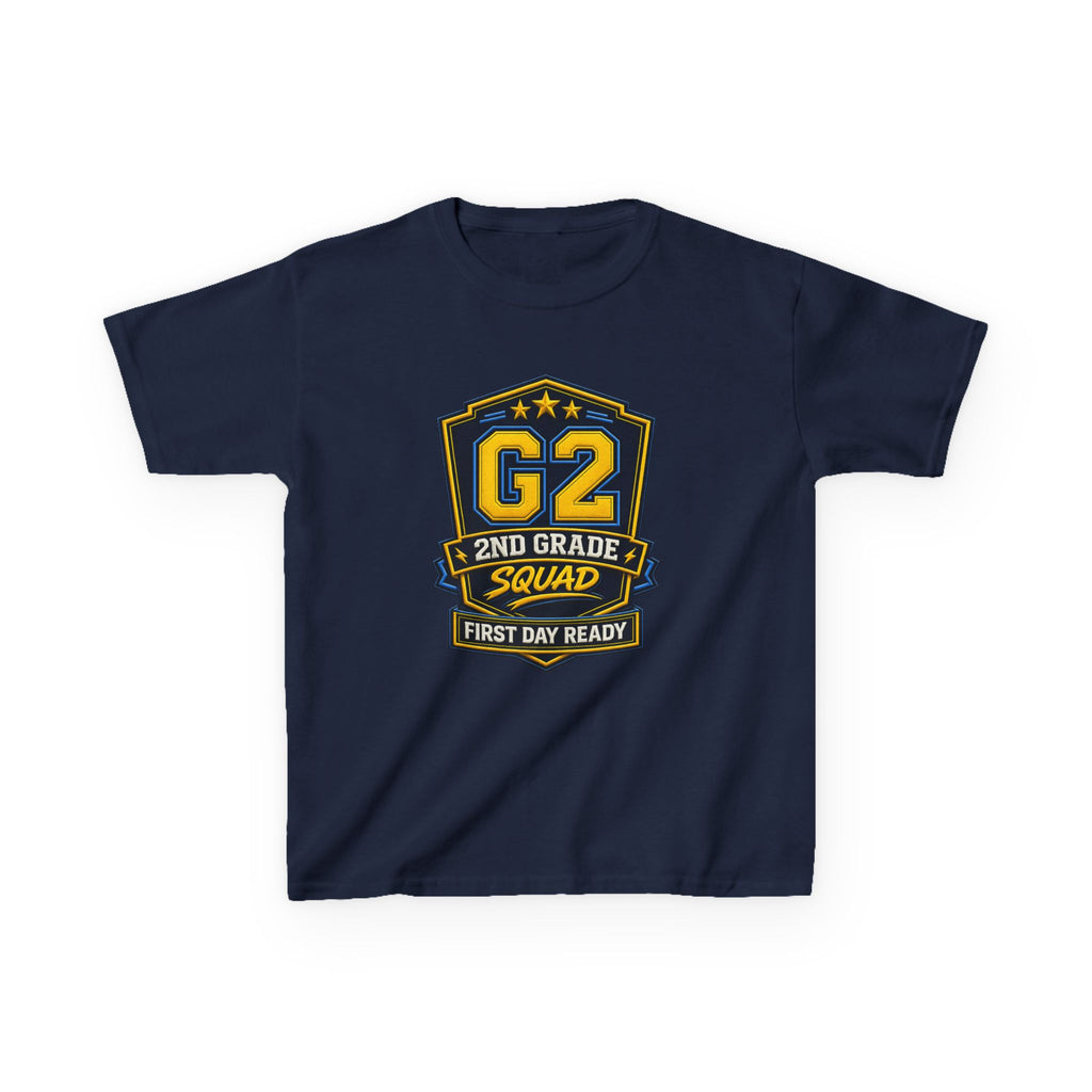 Kids 2nd Grade T-Shirt — 'G2 First Day Ready' Back-to-School Graphic Tee