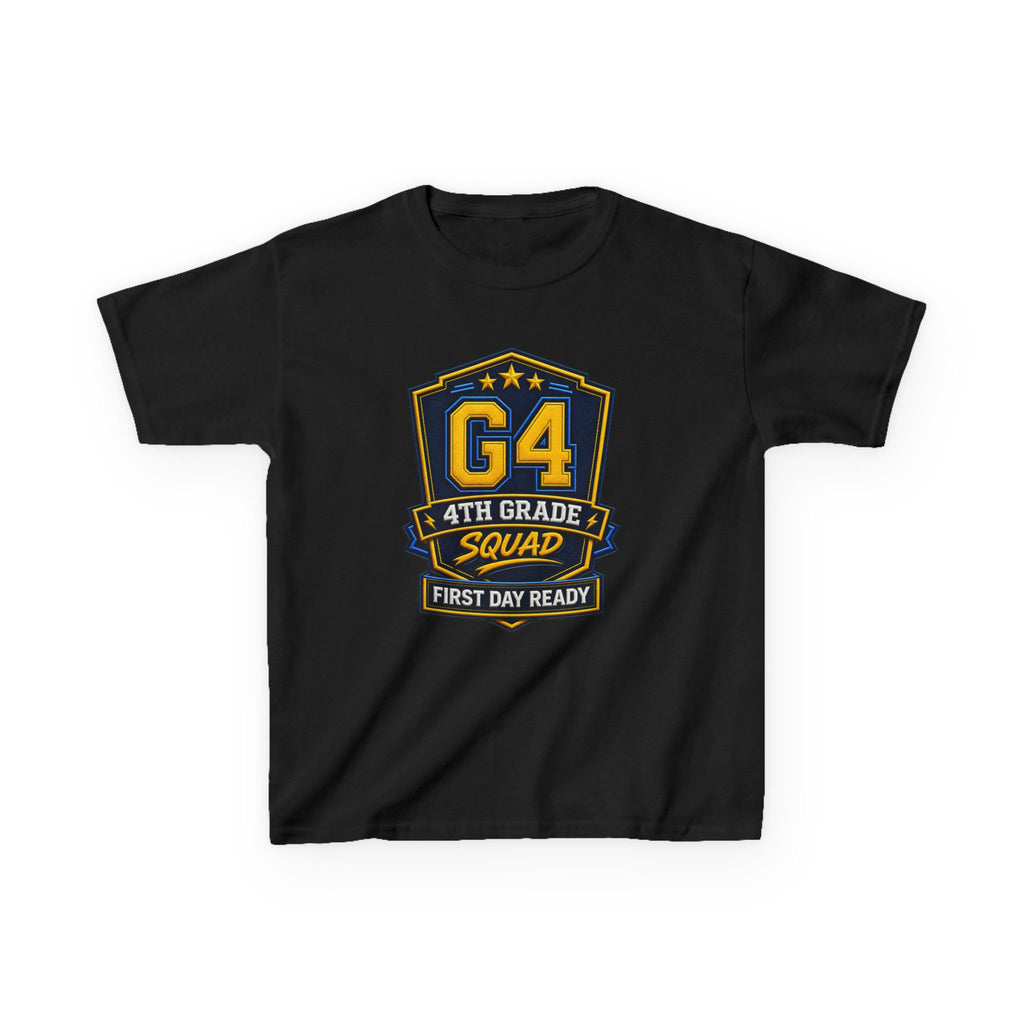 Kids 4th Grade T-Shirt — 'G4 First Day Ready' Back-to-School Graphic Tee