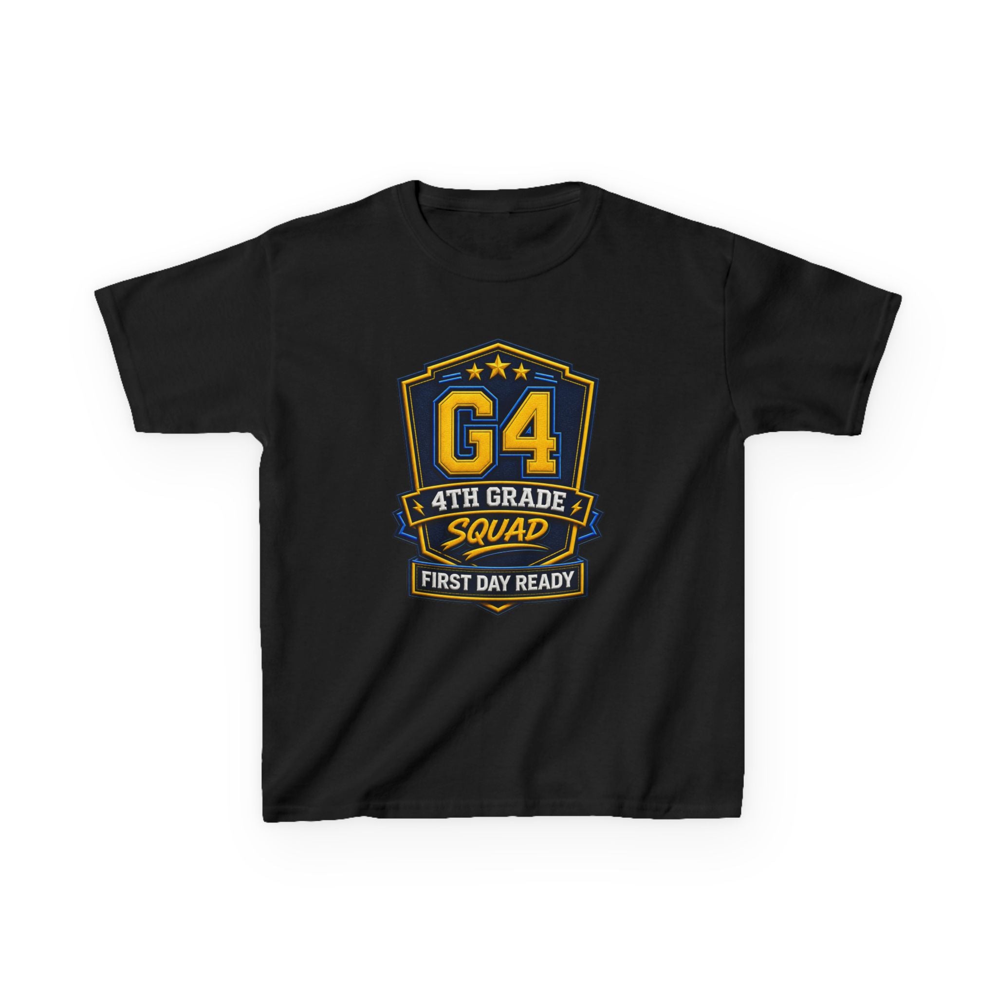 Kids 4th Grade T-Shirt — 'G4 First Day Ready' Back-to-School Graphic Tee