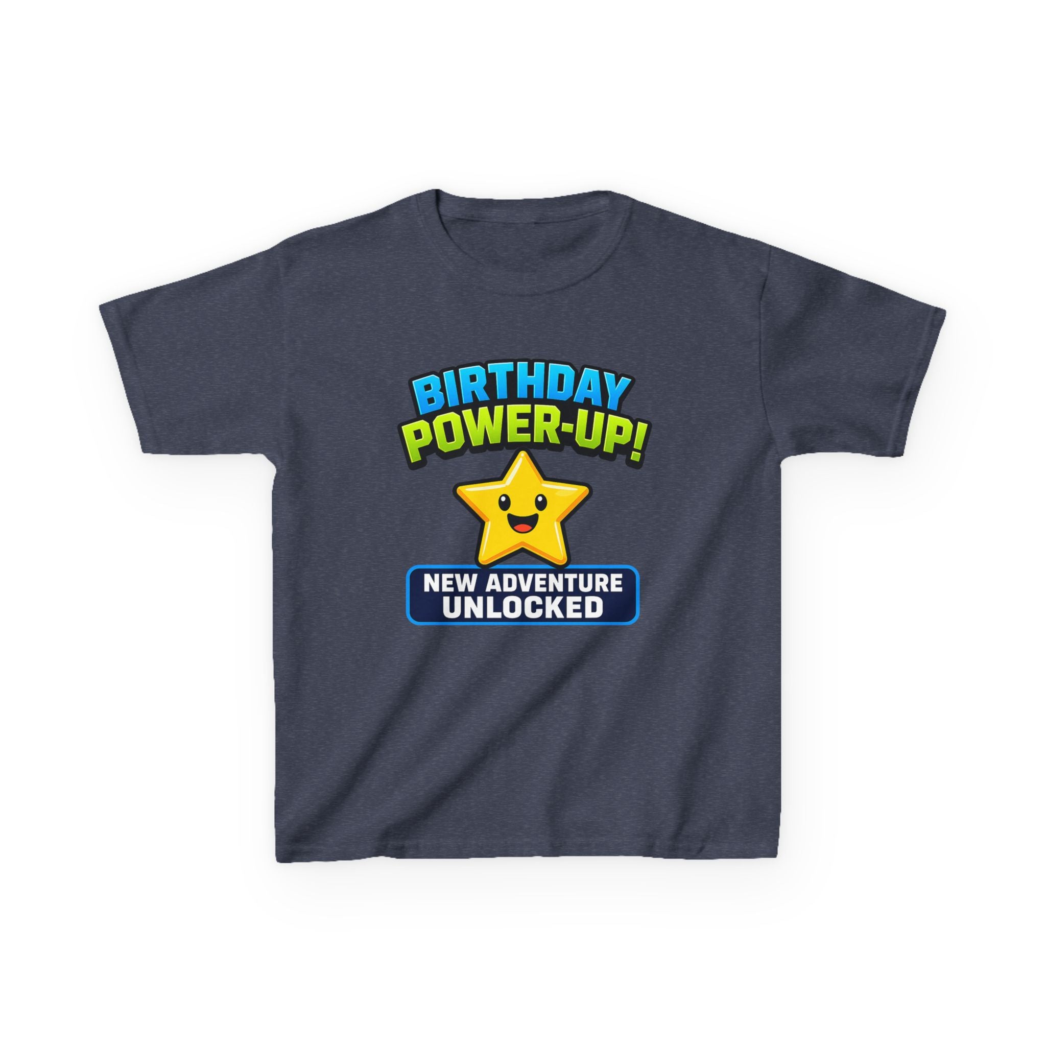 Kids Birthday Gamer T-Shirt – Level Up Graphic Tee