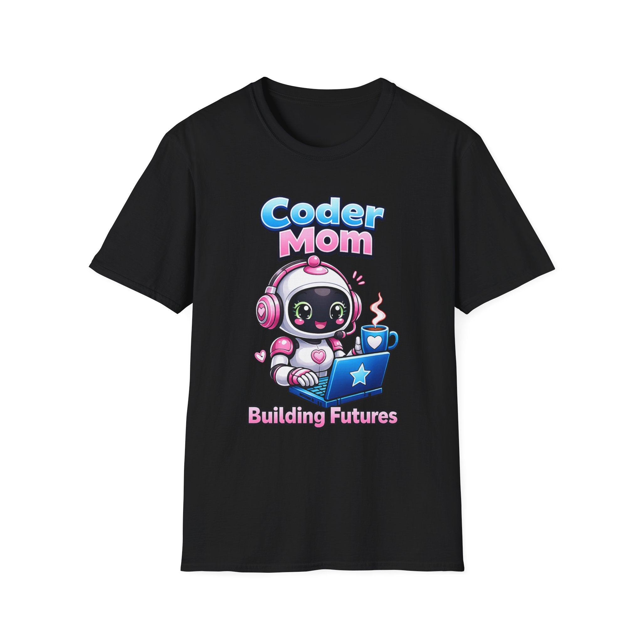 Mom Coding Robot T-Shirt – Support Crew Graphic Tee