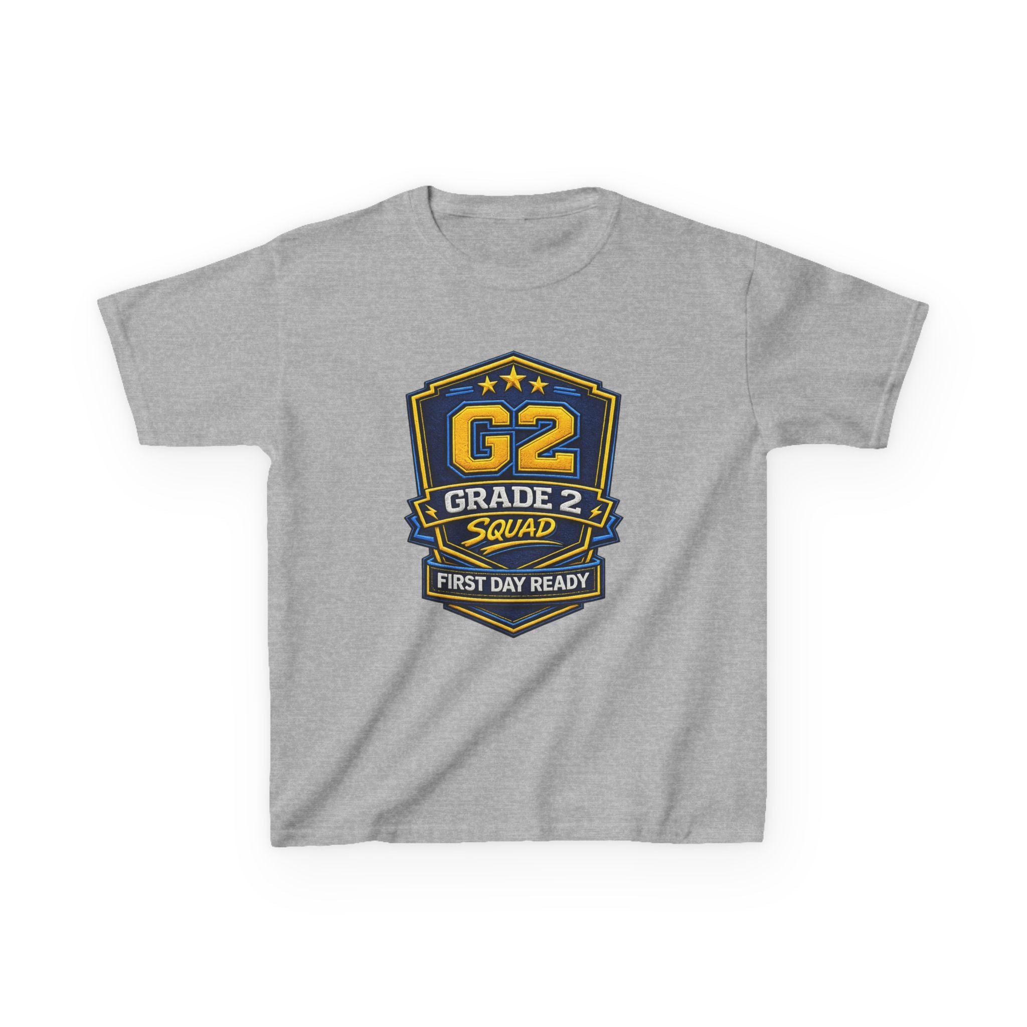 Grade 2 Squad Kids T‑Shirt — "G2 Grade 2 Squad: First Day Ready" Back‑to‑School Tee