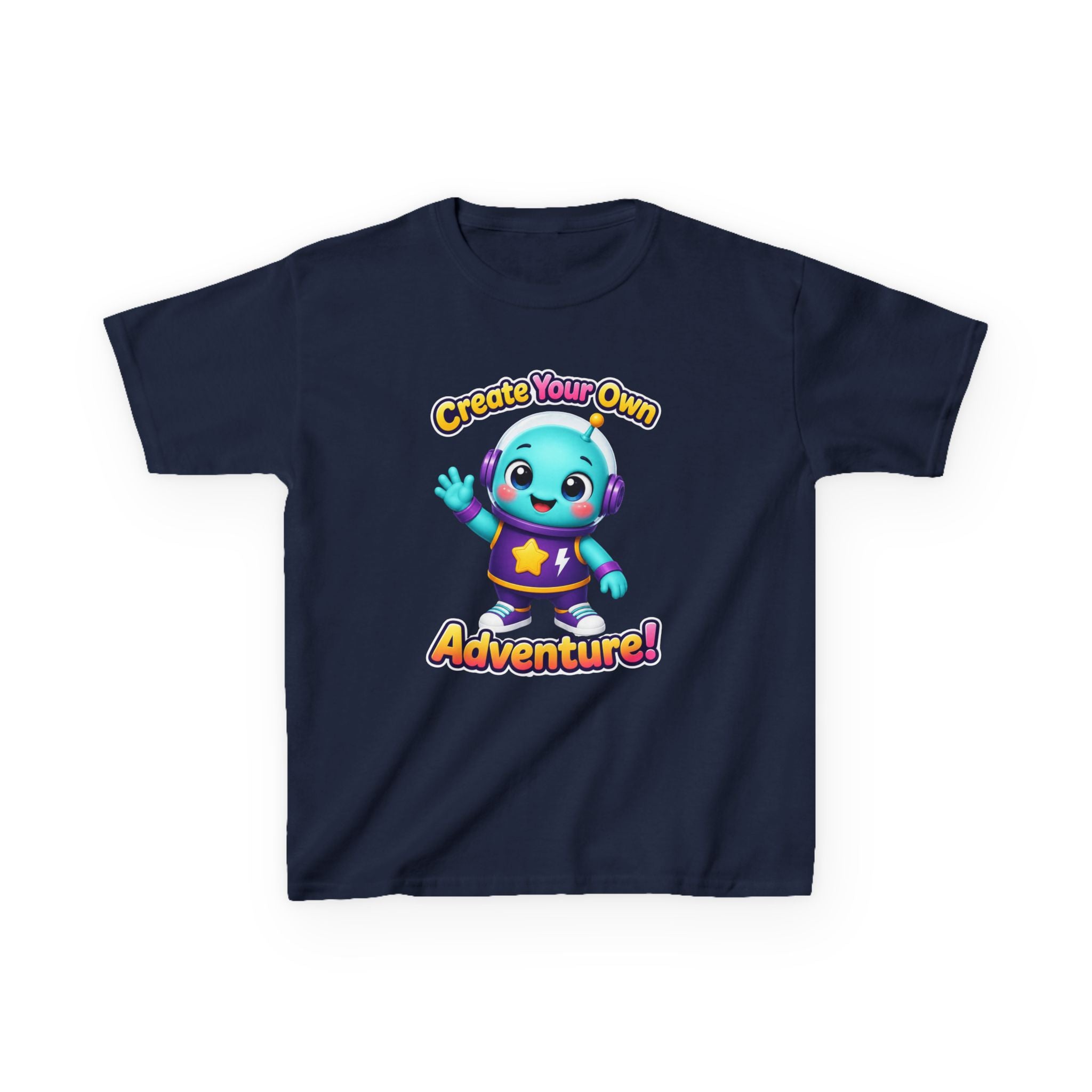 Kids Adventure T-Shirt — 'Create Your Own Adventure' Cute Alien Graphic Tee