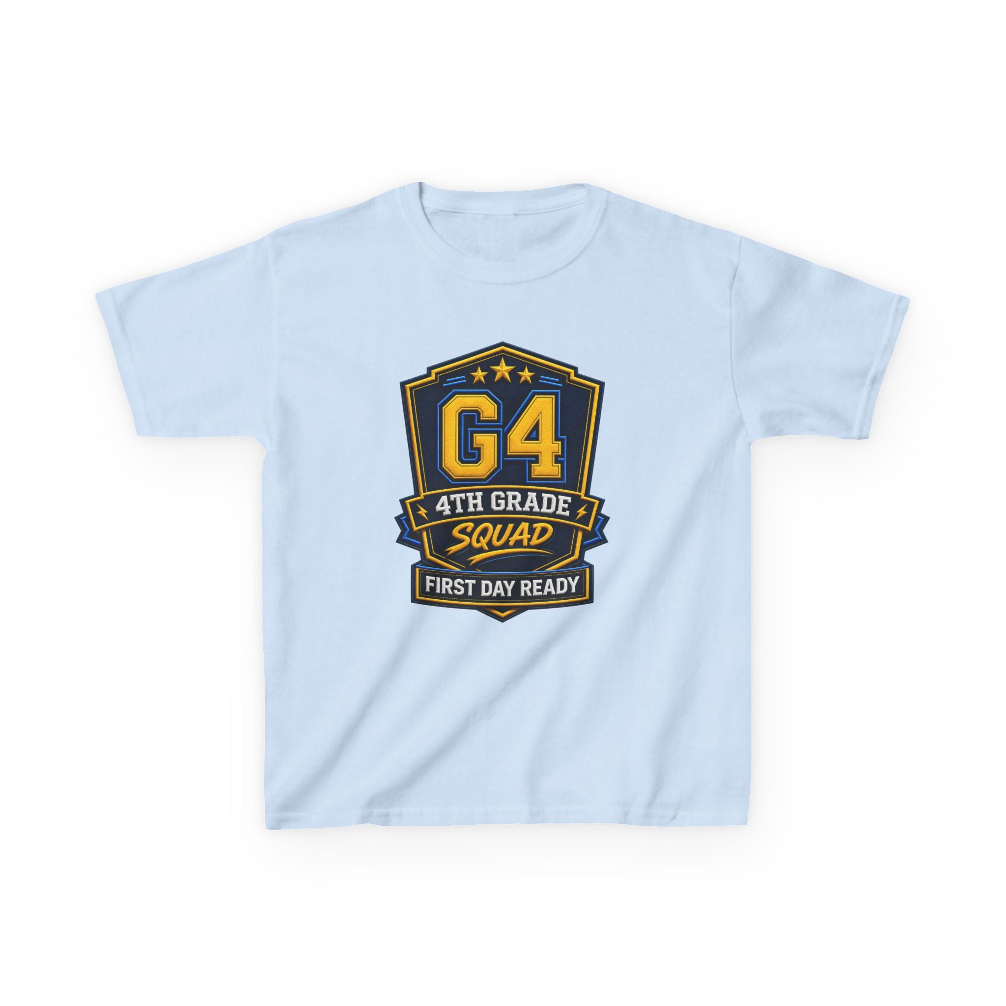 Kids 4th Grade T-Shirt — 'G4 First Day Ready' Back-to-School Graphic Tee