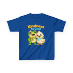 Kids Kindness T-Shirt — 'Kindness Is Cool' Cute Frog & Duck Cartoon Graphic Tee